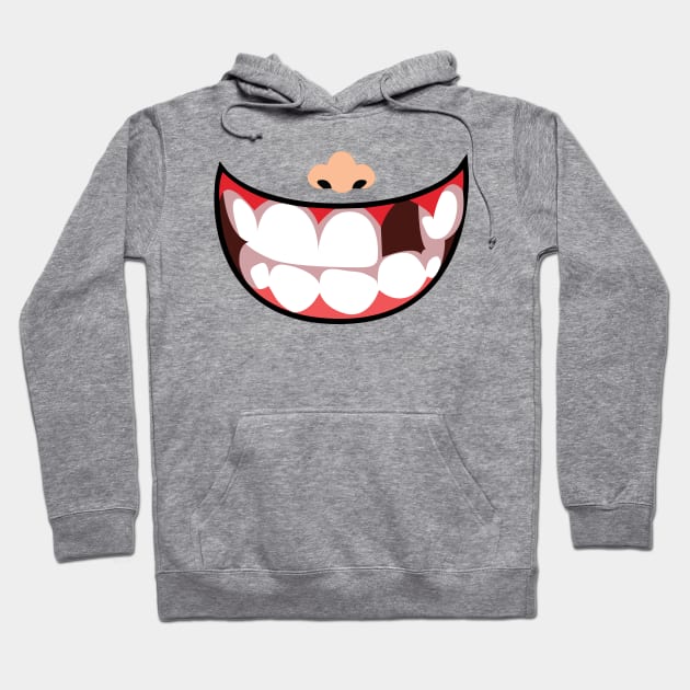 Funny Face 2 with Nose Hoodie by Just for Shirts and Grins